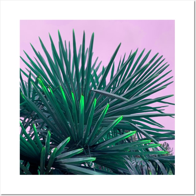 Tropical Palm Tree Leaves Wall Art by EdenLiving